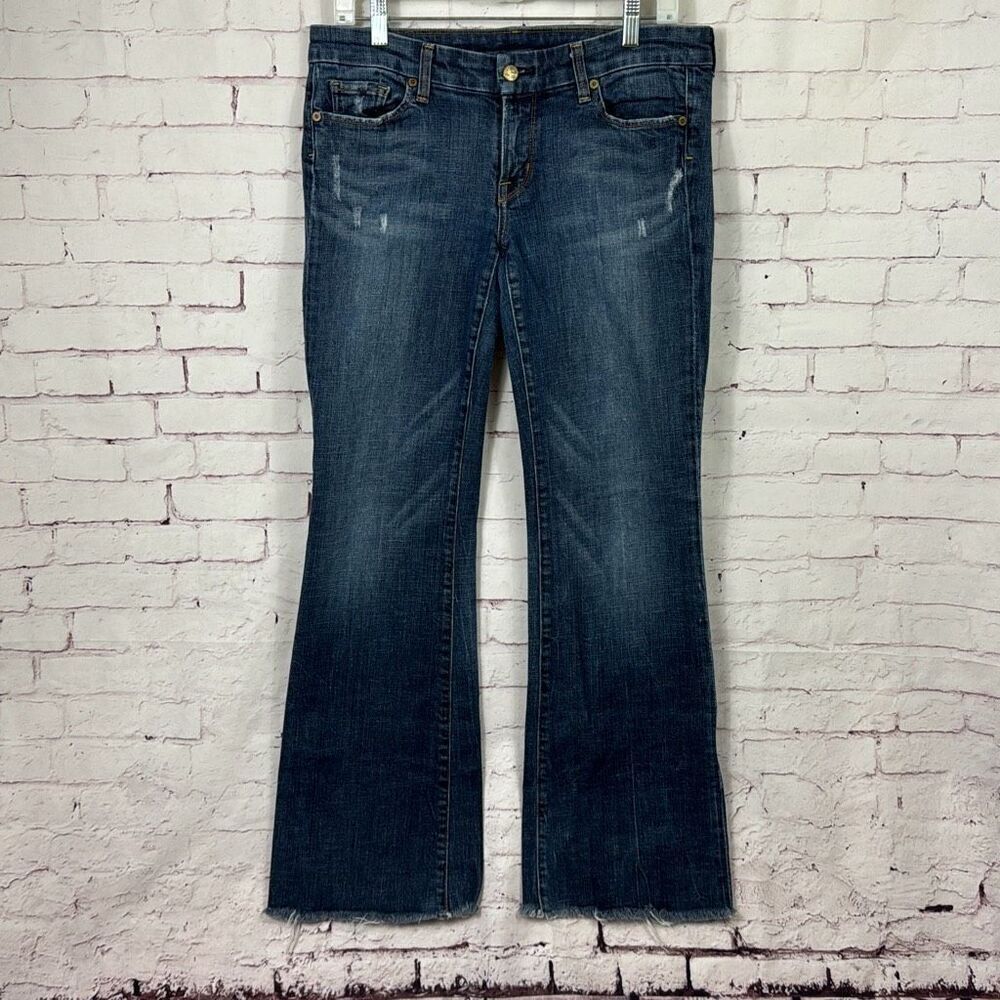 Citizens Of Humanity Jeans Womens 32 Ric Rac 110 Low Waist Wide Leg Stretch Blue
